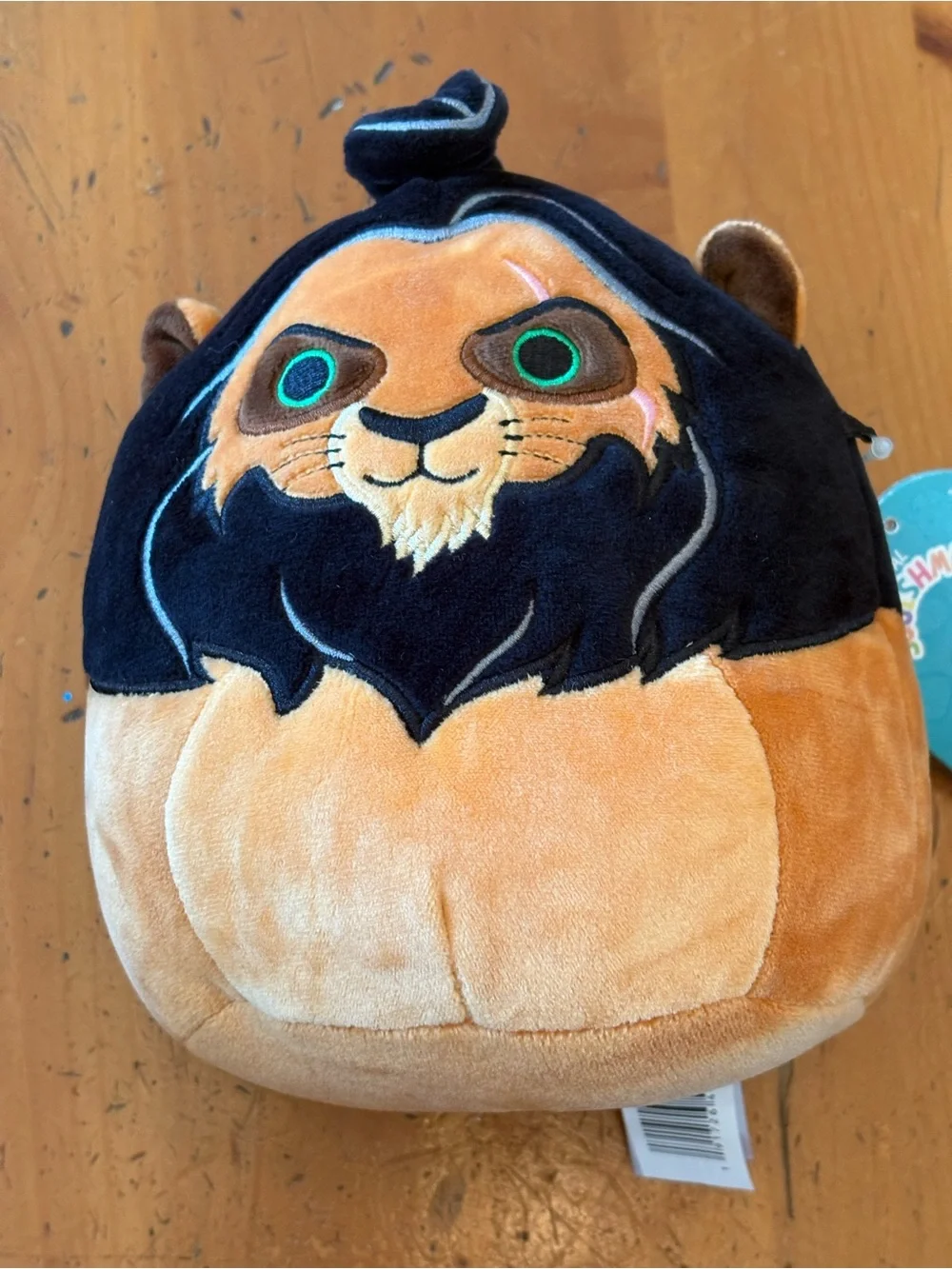 Disney Black and Tan Lion Cub Plush with Green Eyes